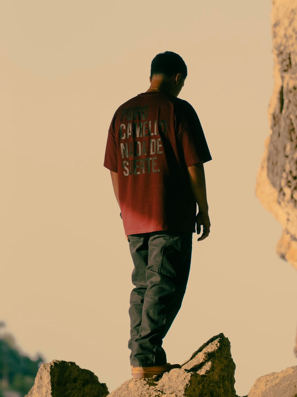 "PURO CAMELLO" OVERSIZE T-SHIRT.