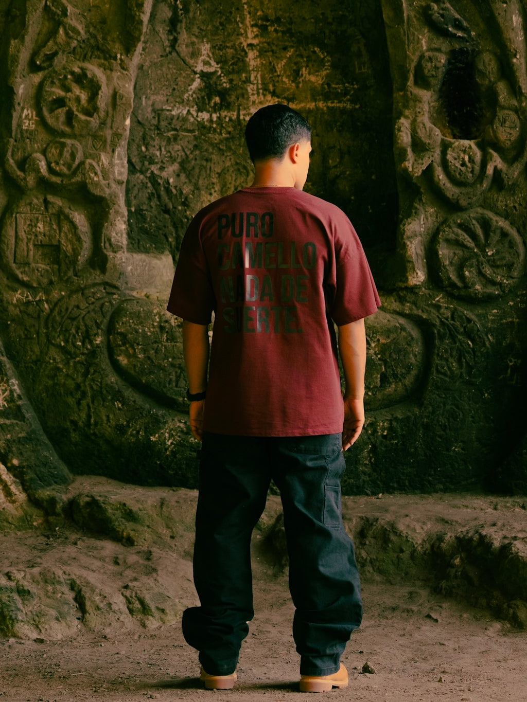 "PURO CAMELLO" OVERSIZE T-SHIRT.