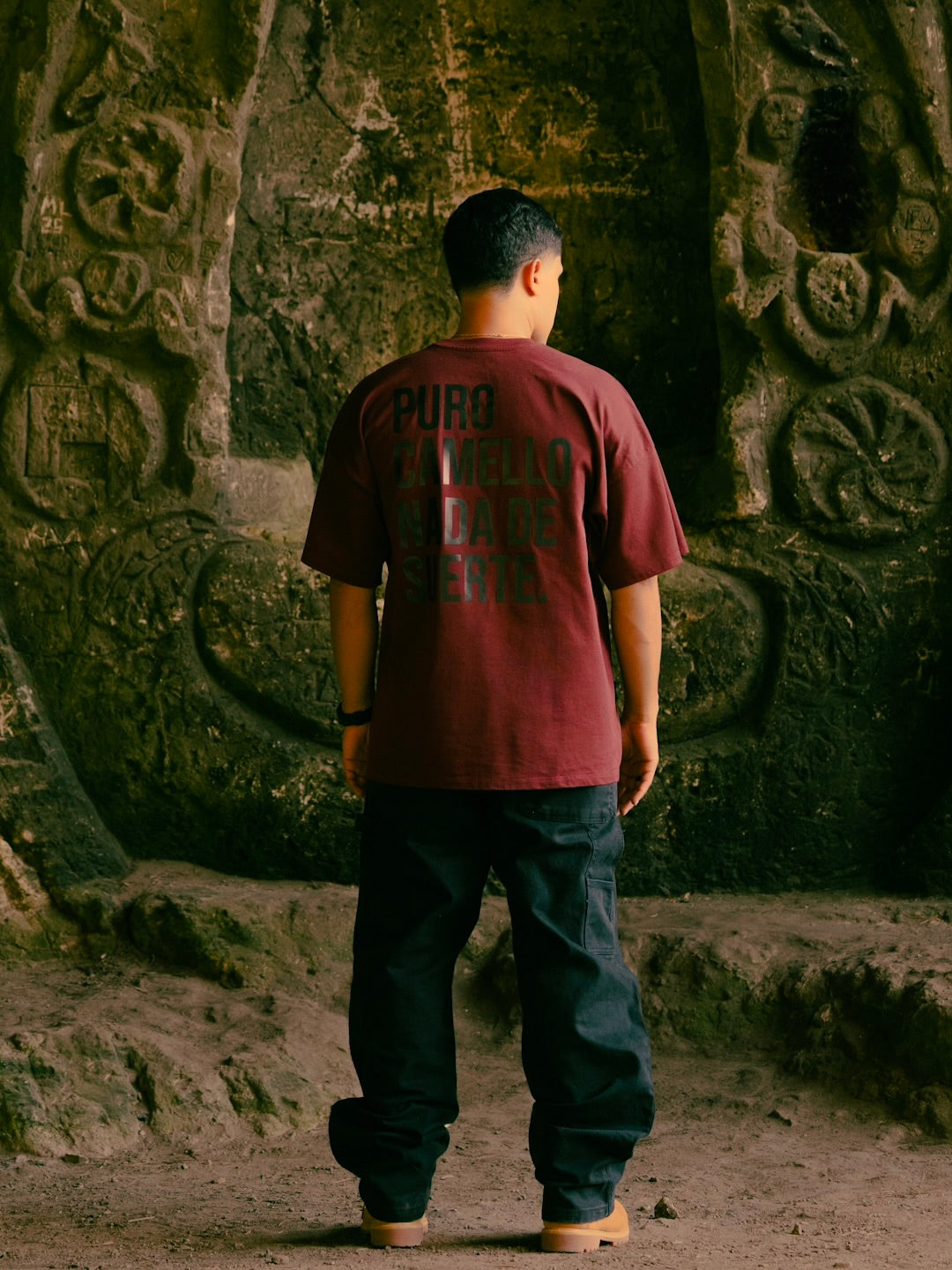 "PURO CAMELLO" OVERSIZE T-SHIRT.
