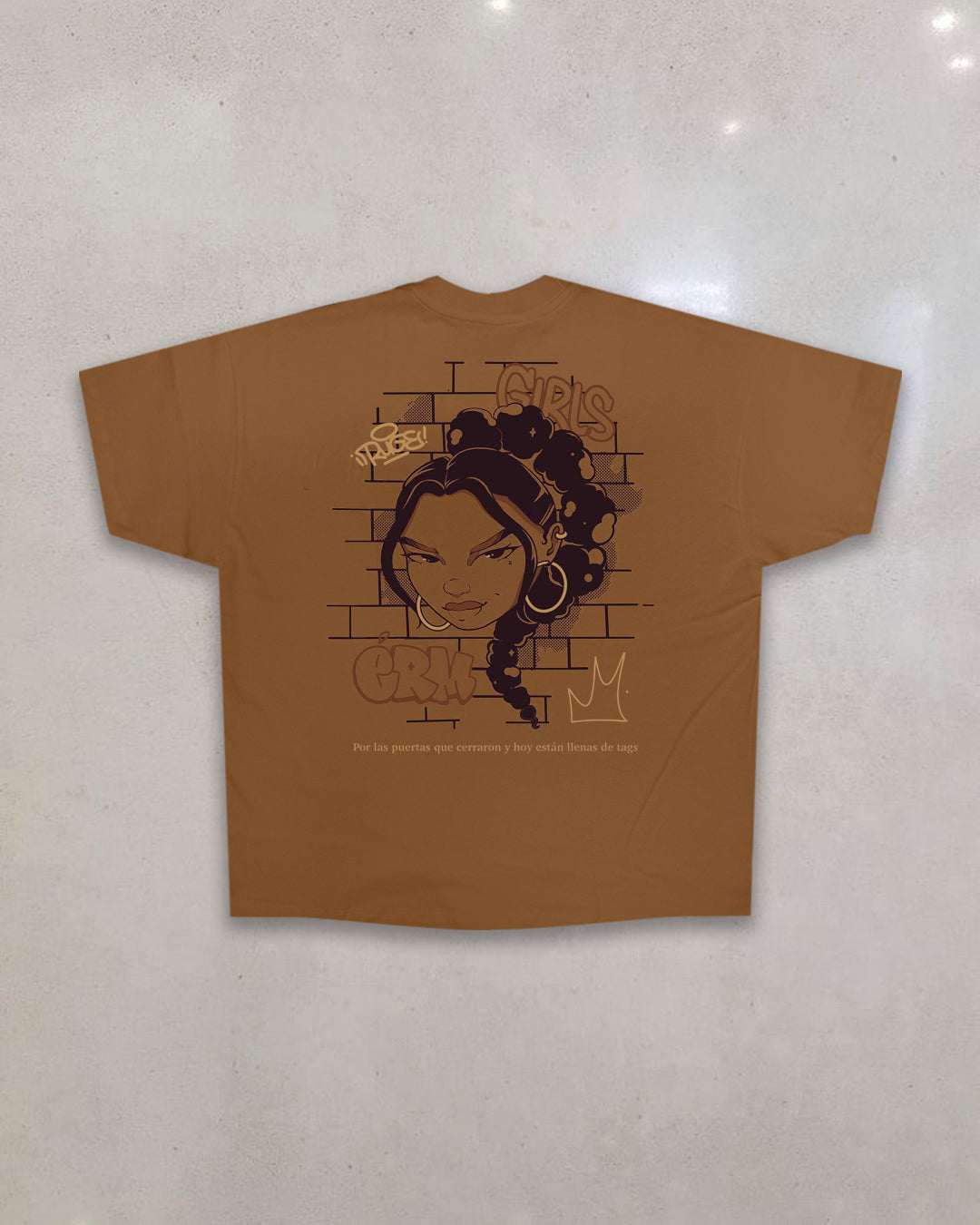 ERM X RUGE OVERSIZE T-SHIRT — CAFÉ.