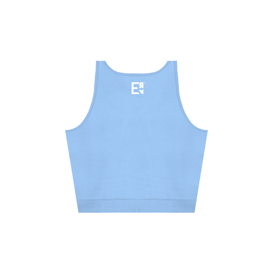 RIBBED TOP — AZUL.