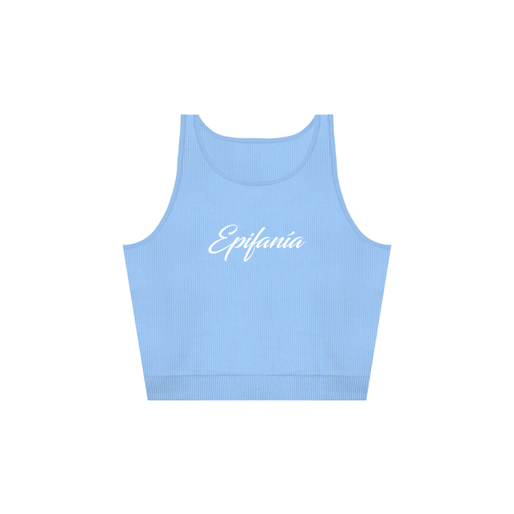 RIBBED TOP — AZUL.