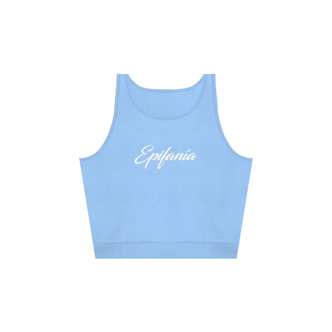 RIBBED TOP — AZUL.