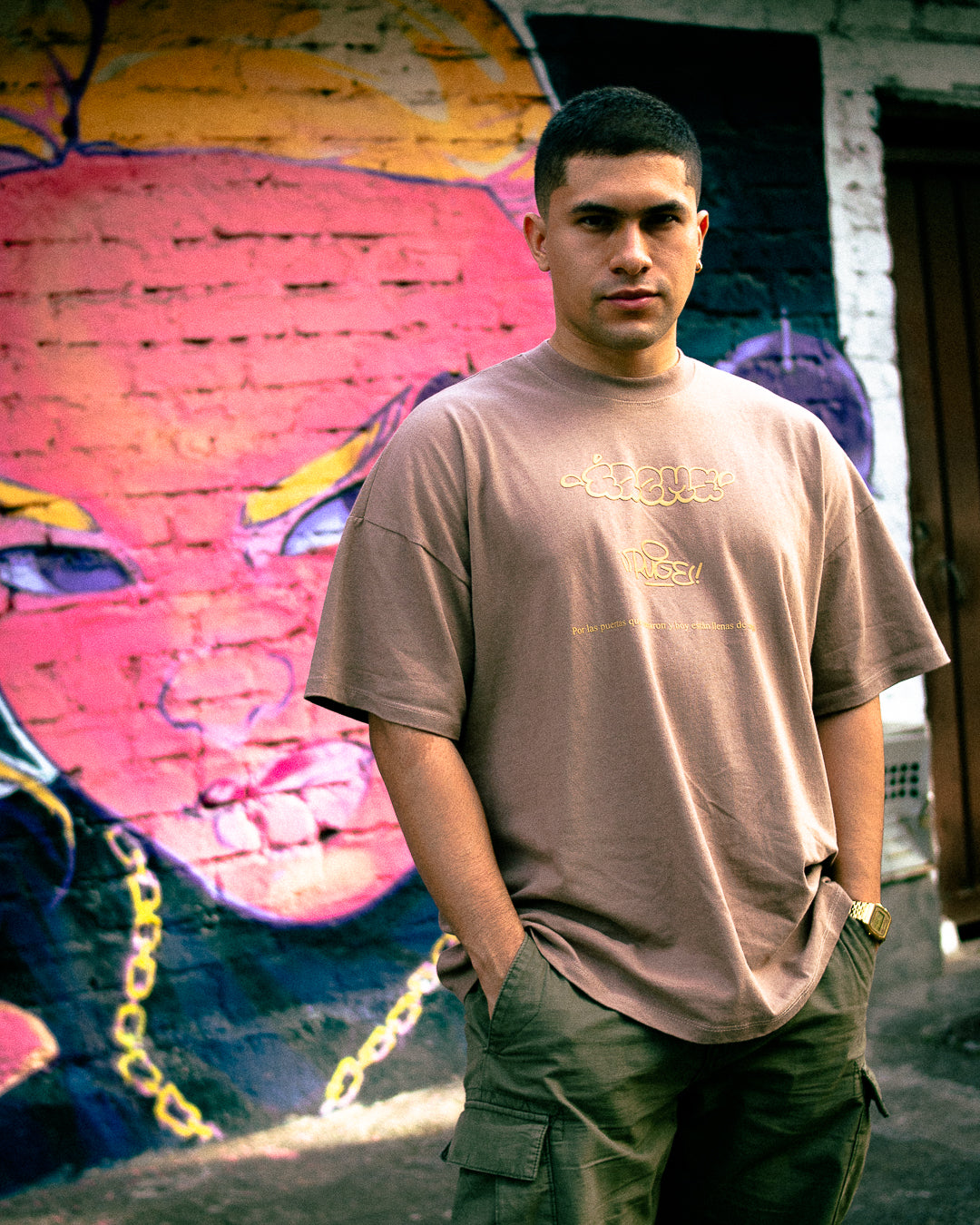 ERM X RUGE OVERSIZE T-SHIRT — CAFÉ.