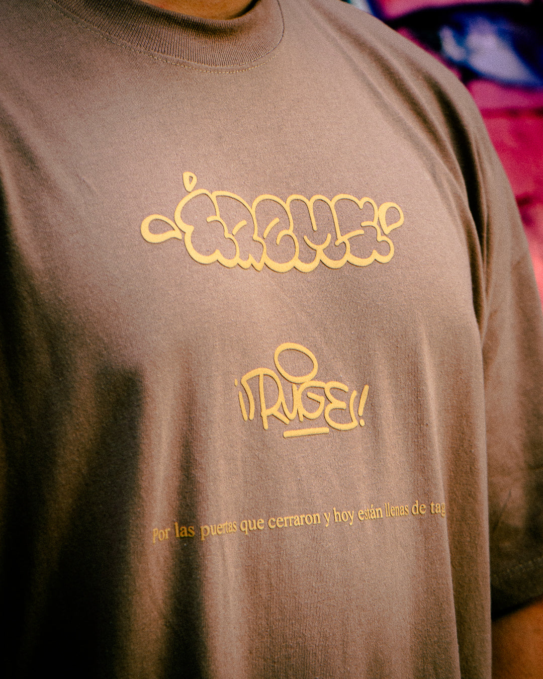 ERM X RUGE OVERSIZE T-SHIRT — CAFÉ.