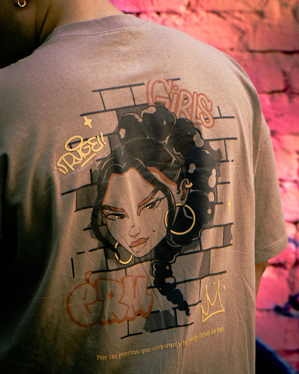 ERM X RUGE OVERSIZE T-SHIRT — CAFÉ.