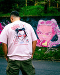 ERM X RUGE OVERSIZE T-SHIRT — ROSA.