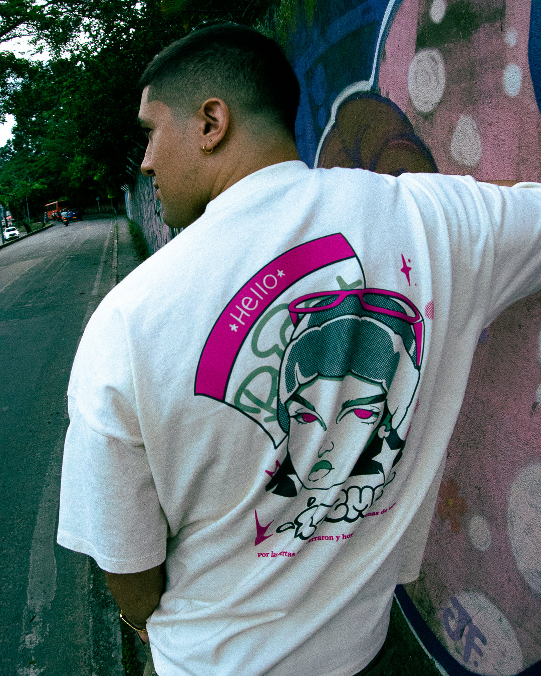 ERM X RUGE OVERSIZE T-SHIRT — MARFIL.