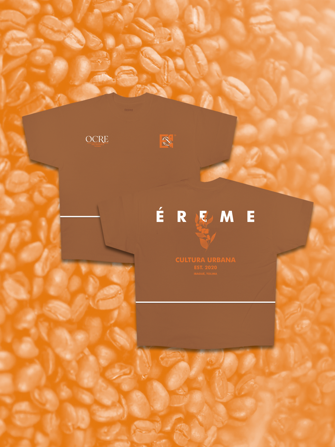 "OCRE" OVERSIZE T-SHIRT.