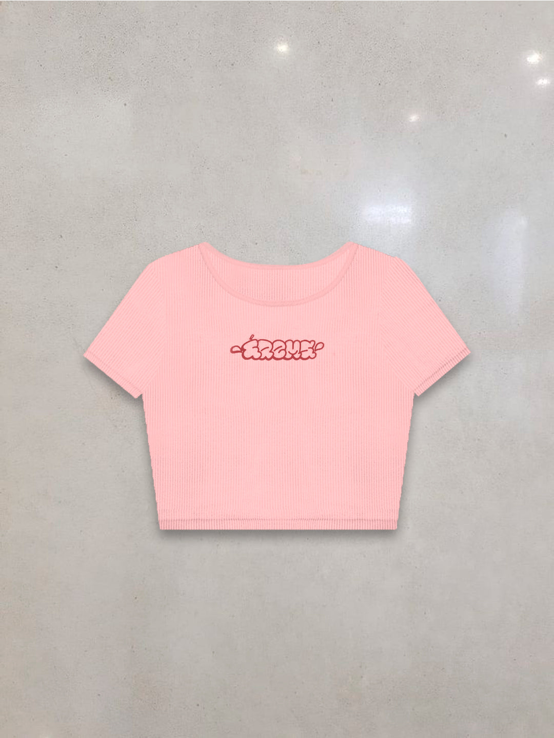 ERM X RUGE RIB CROP TOP — ROSA.