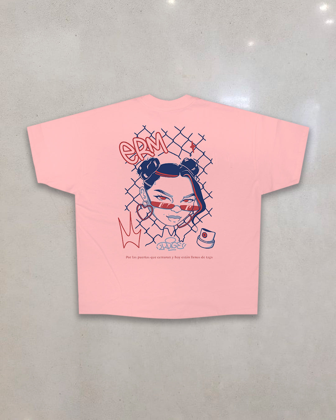 ERM X RUGE OVERSIZE T-SHIRT — ROSA.