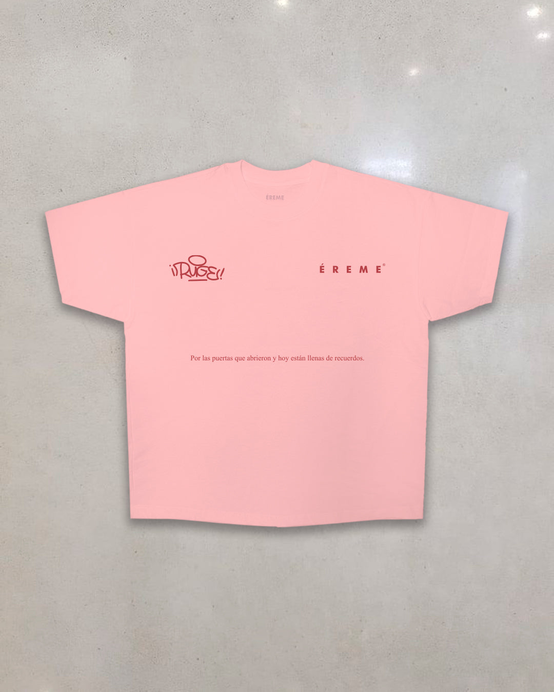 ERM X RUGE OVERSIZE T-SHIRT — ROSA.