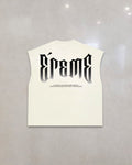 "PLEGARIA" SLEEVELESS T-SHIRT.