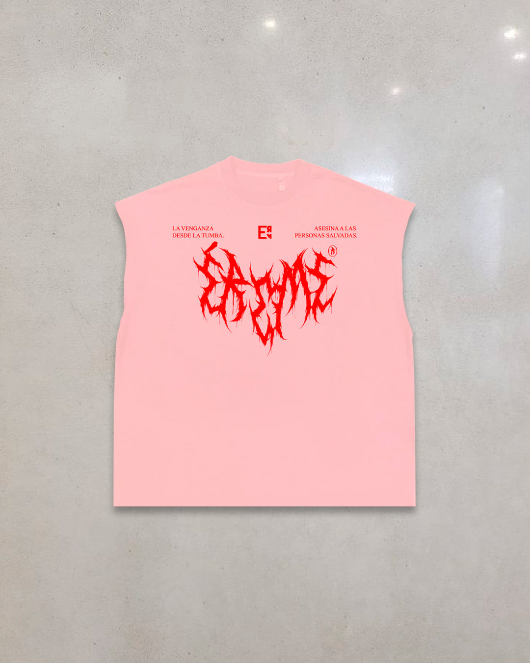 "SALVADOR" SLEEVELESS T-SHIRT.